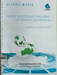 Kliping media: Rapat Koordinasi Nasional Informasi Geospasial