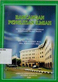 Rancangan penelitian ilmiah: modul diklat kewidyaiswaraan berjenjang tingkat madya