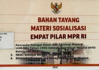 Bahan tayang materi sosialisasi empat pilar MPR RI