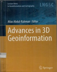 Advances in 3D geoinformation