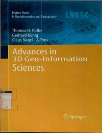 Advances in 3D geo-information science