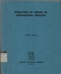 Analysis of geoid in Indonesia region