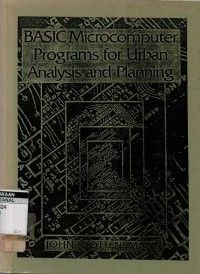 Basic microcomputer programs for urban analysis and planning