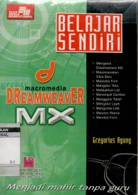 Belajar sendiri macromedia dreamweaver MX