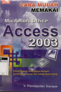 Cara mudah memakai microsoft office access 2003