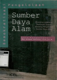 Image of Demokratisasi pengelolaan sumberdaya alam