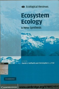 Image of Ecosystem ecology: a new synthetis
