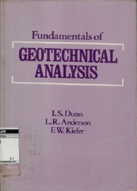 Fundamentals of geotechnical analysis