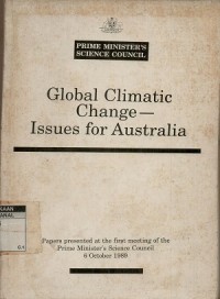 Global climatic change issues for Australia