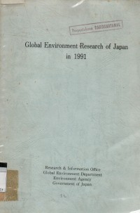 Global environment research of Japan in 1991