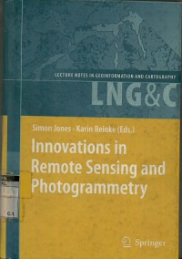 Innovations in remote sensing and photogrammetry