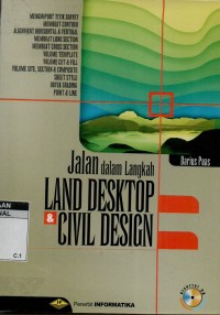 Jalan dalam langkah land desktop dan civil design