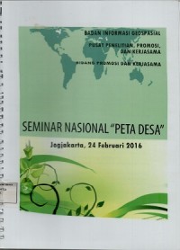 Kumpulan berita seminar nasional peta desa , Jogjakarta 24 Februari 2016