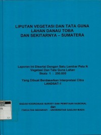 Liputan vegetasi dan tata guna lahan danau toba dan sekitarnya-Sumatera