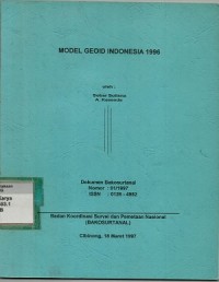 Model geoid Indonesia 1996