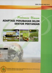 Pedoman umum adaptasi perubahan iklim sektor pertanian