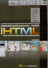 Pemrograman web dengan HTML: disertai lebih dari 200 contoh program beserta tampilan grafisnya