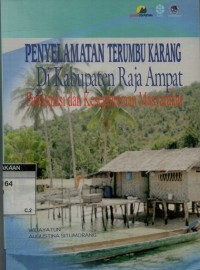 Penyelamatan terumbu karang di Kabupaten Raja Empat: partisipasi dan kesejahteraan masyarakat