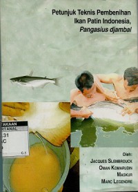 Image of Petunjuk teknis pembenihan ikan patin Indonesia, Pangasius djambal