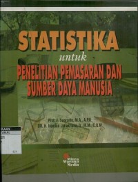 Statistika untuk penelitian pemasaran dan sumberdaya manusia