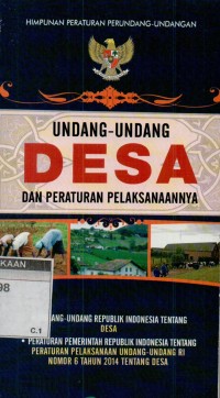 Undang-undang desa dan peraturan pelaksanaannya