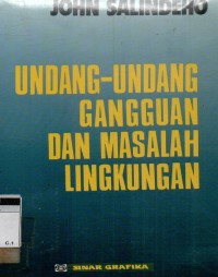 Image of Undang-undang gangguan dan masalah lingkungan