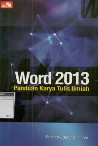 Image of Word 2013: panduan karya tulis ilmiah