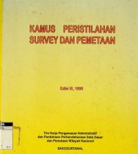 Kamus peristilahan survey dan pemetaan