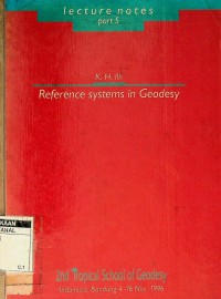 Reference systems in geodesy