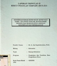 Deformasi kerak bumi sesar aktif Palu Koro-Sulawesi Tengah, Magmatisme neogen, dan hubungannya dengan kegempaan dan mineralisasi