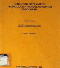 Penelitian sistem aero triangulasi (triangulasi udara) di Indonesia