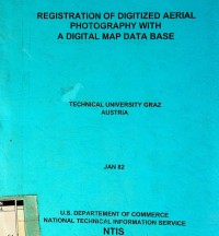 Registration of digitized aerial photography with a digital map data base