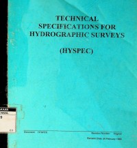 Technical specifications for hydrographic surveys (HYSPEC)