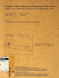 Geologi lembar Jakarta dan Kepulauan Seribu, Jawa lembar 1209-4 & 1210-1 sekala 1 : 100.000