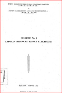 Image of Bulletin No. 1 laporan hitungan survey elektronis