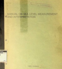 Manual on sea level measurement and interpretation