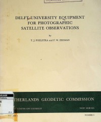 Delft university equipment for photographic satellite observations