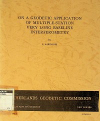 Geodetic application of multiple station very long interfemetry