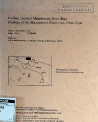 Geologi lembar Manokwari, Irian Jaya lembar 3015 skala 1:250.000