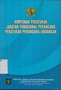 Himpunan peraturan jabatan fungsional perancang peraturan perundang-undangan