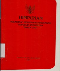 Himpunan Peraturan Perundang-undangan Republik Indonesia Tahun 1991