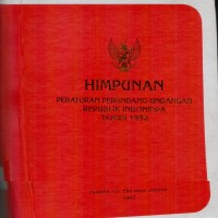 Himpunan Peraturan Perundang-Undangan Republik Indonesia Tahun 1992