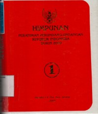 Himpunan Peraturan Perundang-undangan Republik Indonesia Tahun 2000 (Buku I)