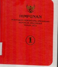 Himpunan Peraturan Perundang-undangan Republik Indonesia Tahun 2001 (Buku I)