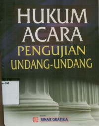 Hukum acara pengujian undang-undang