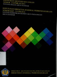 Peraturan Menteri Keuangan Nomor 214/PMK.05/2013 tentang bagan akun standar