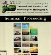 Proceeding international seminar and workshop hydrography, Batam, island 27-29 August 2013