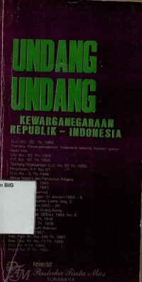 Undang-undang kewarganegaraan Republik Indonesia